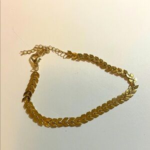 Adjustable Gold Leaf Bracelet